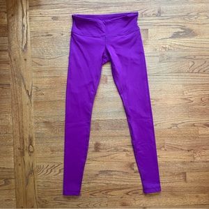 Lululemon Wunder Under Pant III Full-On Luon Tender Violet leggings size 6